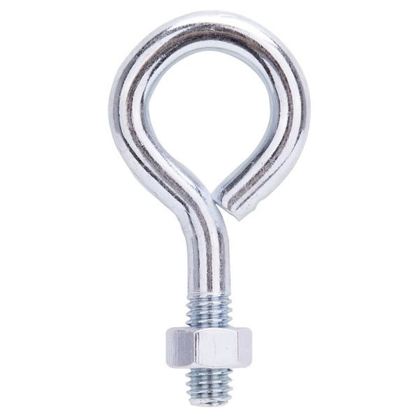 Prosource Eye Bolt, 7.8 mm Thread, Machine Thread, 3/4 in L Thread, 1-3/16 in Dia Eye, 239 lb Working Load, Steel LR276 - main
