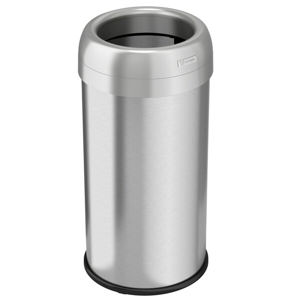 Hls Commercial 16 Gallon Open Top Round Trash Can HLS16STR - main