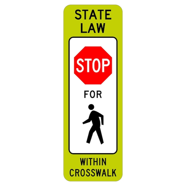 Sign Solutions Usa Traffic Sign, 12 in Width, Aluminum Sign, Vertical Rectangle DUS12DFG1236R1-6a - main