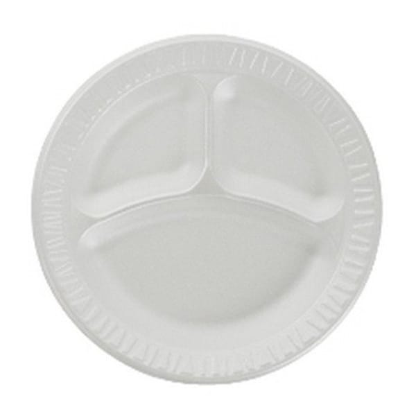 Dart Foam, Plate, Round, 9", White, PK500 9CPWC - main