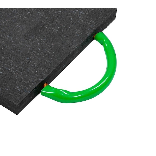 Mytee Products 12in x 12in x 1in High-Density Outrigger Pads - Black, 4PK ORP-121210x4 - main