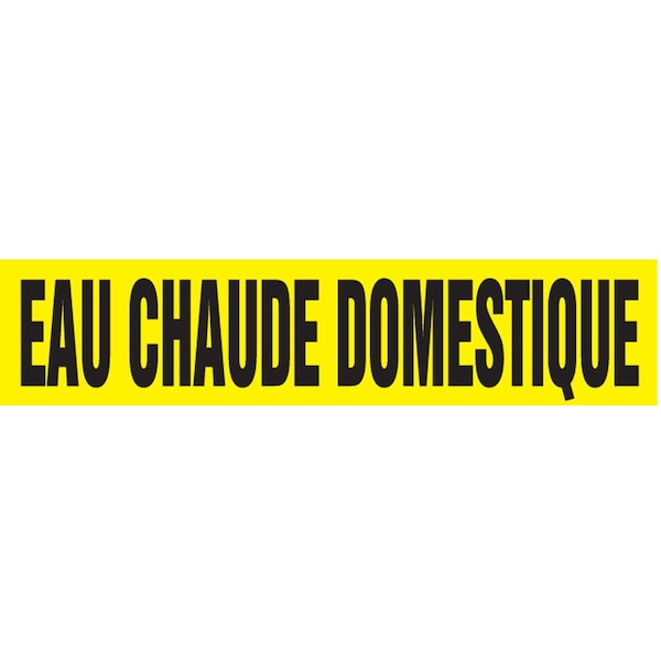 Accuform FRENCH PIPE MARKER EAU CHAUDE CRPK277STB - main