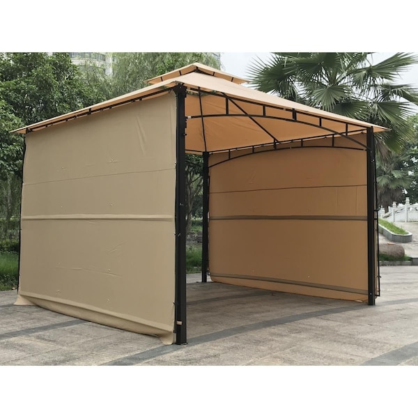 Jeco 11 x 11 ft. Meta Gazebo with Two Sides Awning GZ3 - main