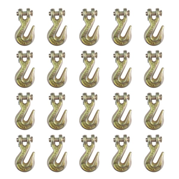 Tie 4 Safe G70 5/16'' Clevis Grab Hooks Tow Chain Hook Flatbed Truck Trailer Tie Down, 20PK FH406-516-20 - main