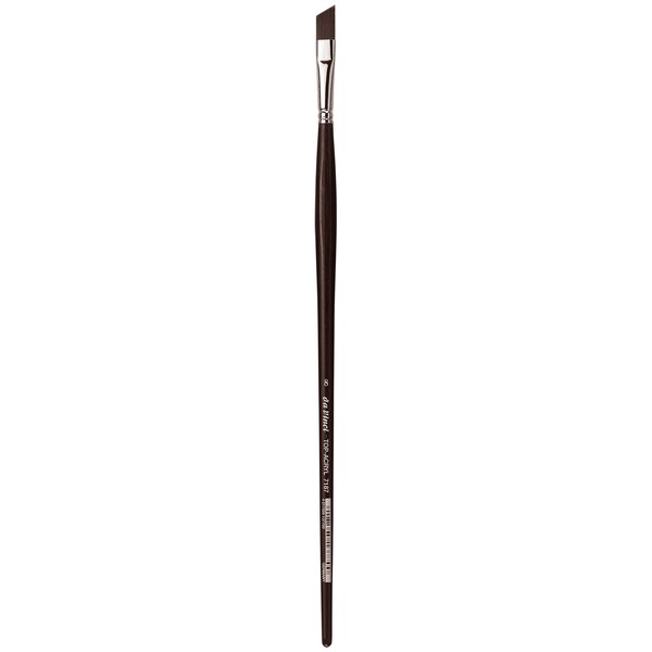 Da Vinci TOP-ACRYL Red-Brown Brush, Synthetic, Acrylic & Oil, Slant, Series 7187, Size 8 VA-7187_8 - main