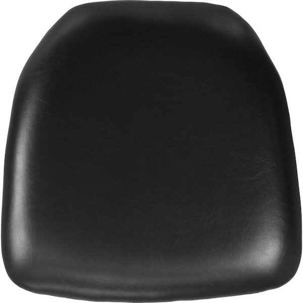 Flash Furniture Chiavari Chair Cushion, Black Back, 15.5 W 15-1/2" L 2 H, Vinyl Seat BH-BK-HARD-VYL-GG - main