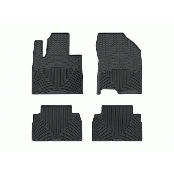 Weathertech Black, Front and Rear All Weather Floor Mats W495-W496 - main