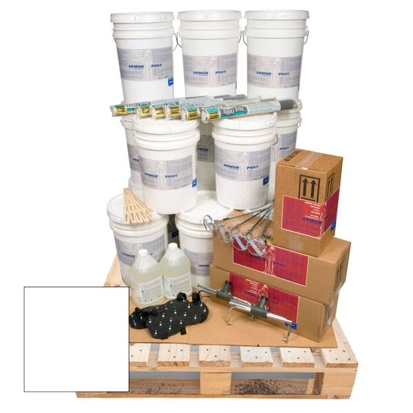 Armorpoxy Job On Pallet 3-Layer Epoxy System - 1,000 Sq Ft - Low VOC - White 110034 - main