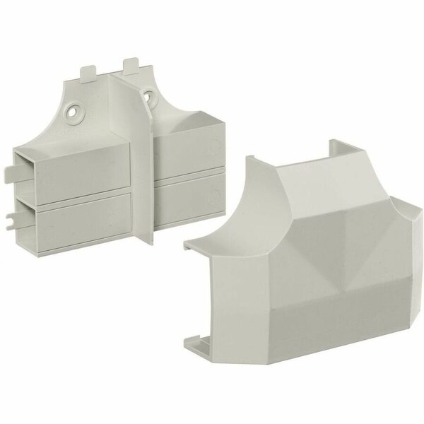 Hubbell Wiring Device-Kellems Tee Base and Cover, White, PVC, Tees PW2TCBC - main