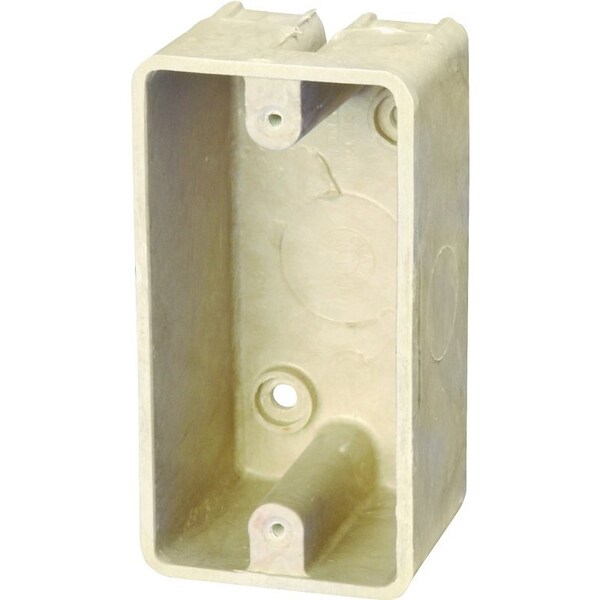 Allied Moulded Products Electrical Box, 12.5 cu in, Wall Box Type, 1 Gang, Fiberglass 9318 - main
