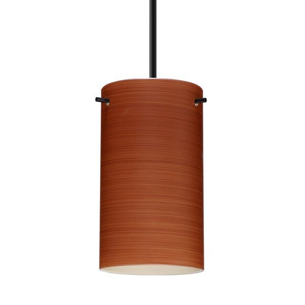 Besa Lighting Besa Stilo 7 Pendant, Cherry, Black Finish, 1x 40W MAX E12 Base 1BT-4404CH-BK - main