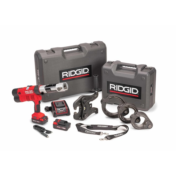 Ridgid RP 342-XL Cordless Press Tool Kit with Z3 Actuator, MegaPress XL Rings 2-1/2 in to 4 in, 18V 65478 - main