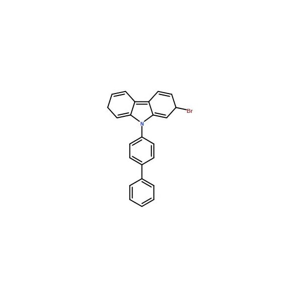 Ak Scientific 9-(4-Biphenylyl)-2-bromocarbazole (1g), CAS 1393835-87-4 9570AL-1g - main