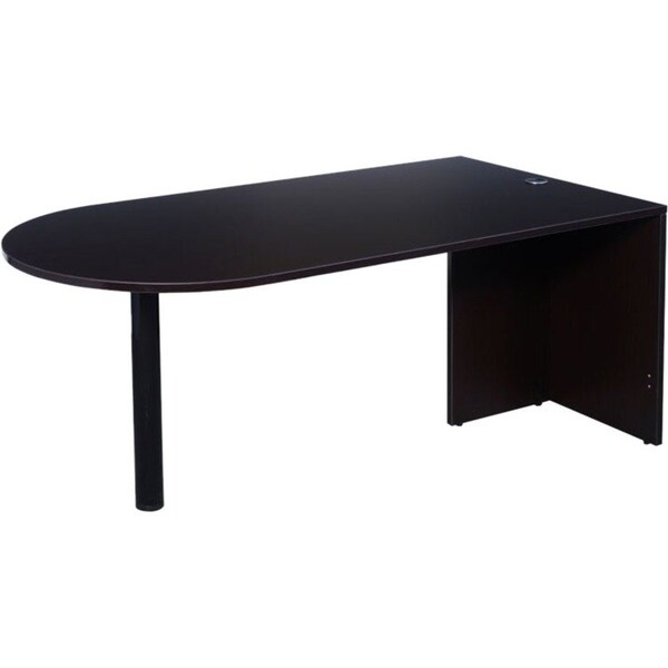 Boss Bullet Desk, Mocha, 71"x35" N147-MOC - main
