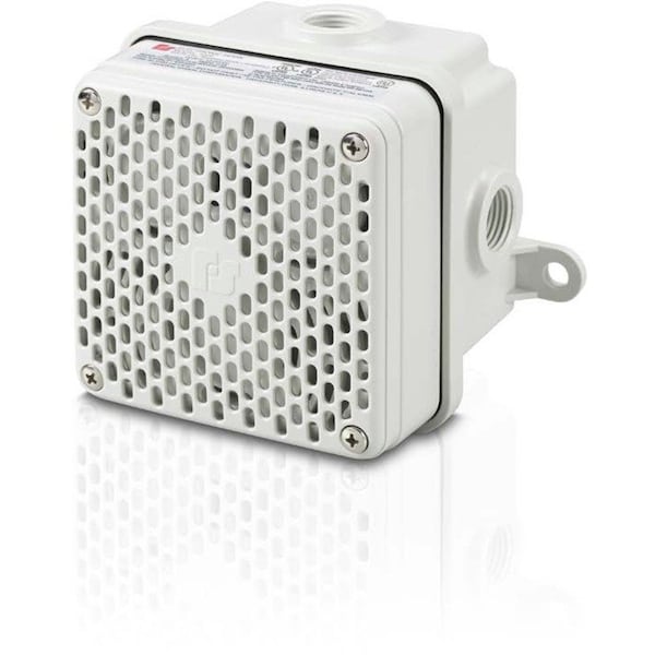 Federal Signal Horn, Horn, 12V DC, 24V DC, 99 dB, Polycarbonate, Gray, Surface Mount 450EWBX-024 - main