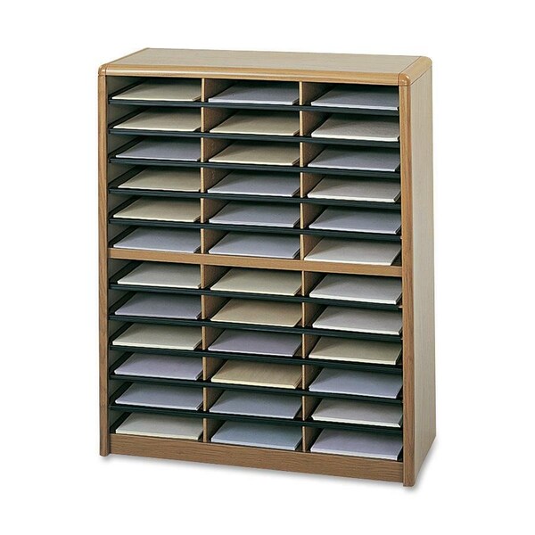 Safco Literature Sorter, 36 Compartments, 32-1/4x13-1/2inx38in MOKin 7121MO - main