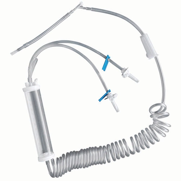 Jorgensen Laboratories Economy Equine Coiled I.V. Tubing Set J0400LEX - main