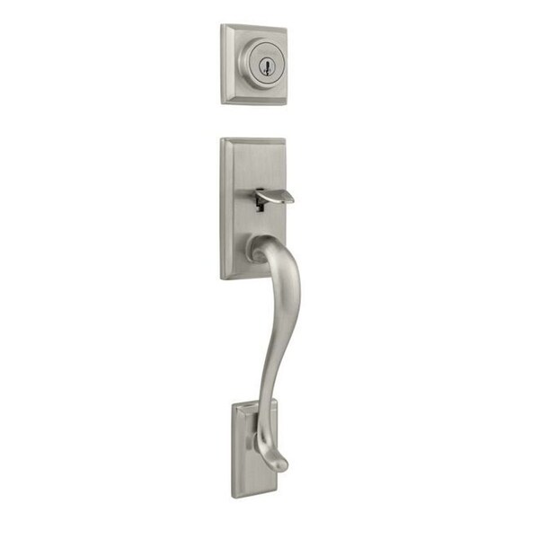 Kwikset Hawthorne Single Cylinder Exterior Handleset SmartKey with 6AL Latch and STRKP Strike Pack 800HELIP-15S.STRKP - main