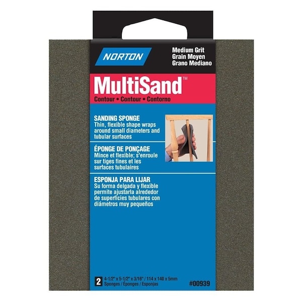 Norton Abrasives 2Pk Medg Sand Sponge 07660700939 - main