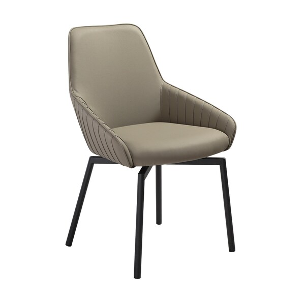 Homeroots Seven Piece Gray and Black Composite Stone Dining Set with Six Chairs 545000 - main