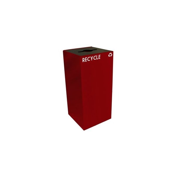 Witt Industries 32 gal Square Scarlet Red, Metal 32GC04-SC - main