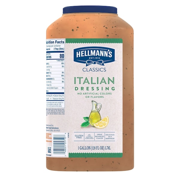 Hellmanns Classics Italian Salad Dressing Jug, 1 Gallon 4800125710 - main