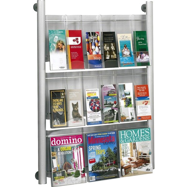 Safco Luxe Magazine Rack, 9 pocket 4134SL - main