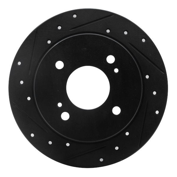 Dynamic Friction Co DFC Brake Rotor - Drilled and Slotted - Black 633-67012L - main