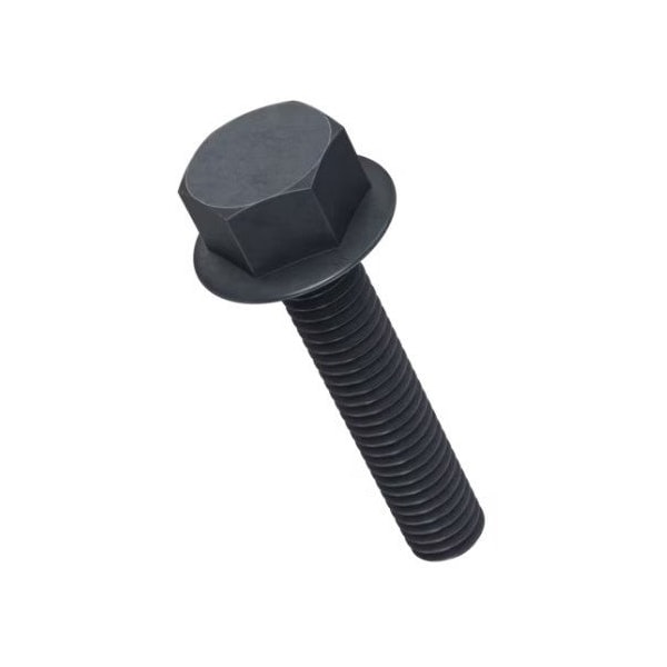 Zmg Fasteners Plus M6 - 1 X 55MM DIN 6921 HEX FLANGE SCREW 8.8 ZINC TRIVALENT BLACK W/SEALER 2046528 - main
