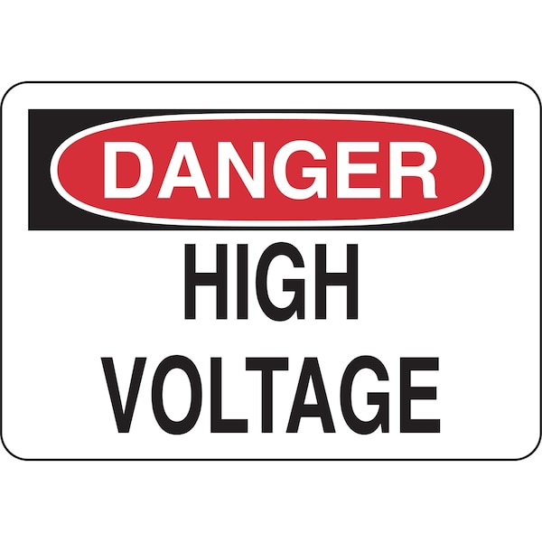 Brady 3 1/2 in Height, 5 in Width, Polyester, Rectangle, English 84875 - main