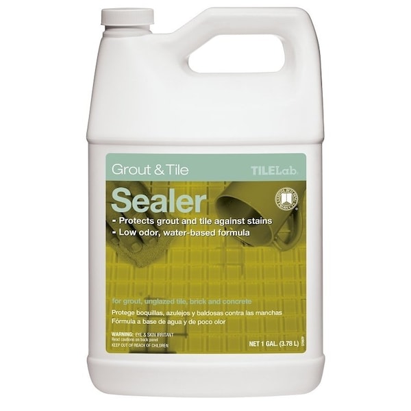 Custom Building Products TileLab Grout and Tile Sealer, Liquid, Clear, 1 gal, Bottle TLPSRA1-2 - main