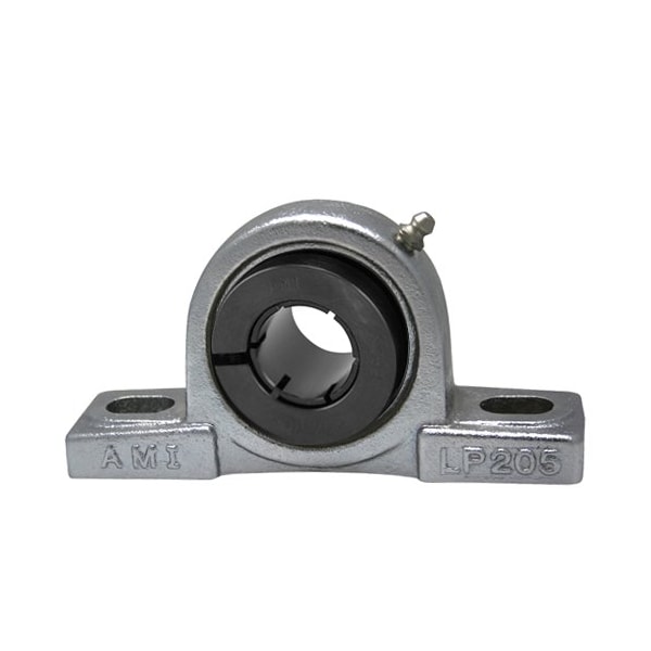 Ami Bearings SINGLE ROW BALL BEARING - 20MM WIDE ACCU-LOC NICKEL LOW BASE PILLOW BLOCK UELP204NP - main