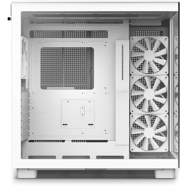 Nzxt H9 Flow Mid-Tower TG F120Q Airflow Fan - White CM-H91FW-01 | Zoro