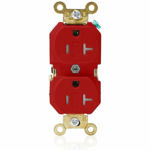 Leviton Industrial Series Extra Heavy Duty Grade, Tamper Resistant Duplex Receptacle, 20 Amp, 125 Volt 5362-SGR - main