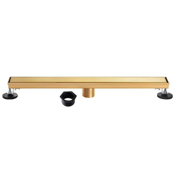 Kingston Brass 28-Inch Stainless Steel Linear Shower Drain with Reversible Tile Insert and Flat Grate BSF2827 - main