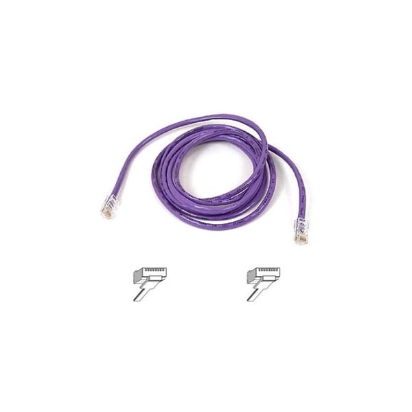 Belkin 7Ft Cat5E Snagless Patch Cable, Utp, Purple Pvc Jacket, 24Awg, T568B, A3L791-07-PUR-S - main
