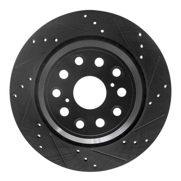 Dynamic Friction Co DFC Brake Rotor - Drilled and Slotted - Black 633-75018R - main