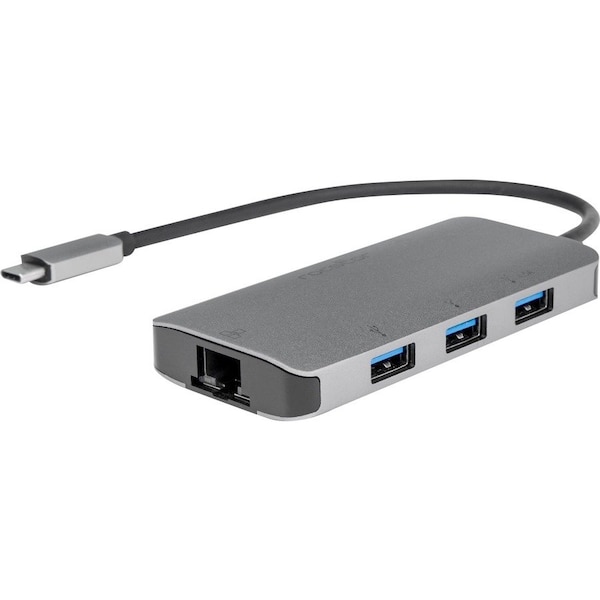 Rocstor 3-PORT USB-C HUB WITH LAN PORTC Y10A255-A1 - main