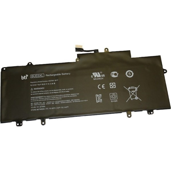 Battery Technology BTI Battery - For Chromebook - Battery Rechargeable - 3130 mAh - 11.4 V DC BU03XL-BTI - main