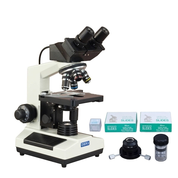 Amscope 40X-2000X 3MP Digital Integrated Microscope w/Halogen Illumination + Oil Darkfield Condenser and 10 MD827S30-A191BOIL-SC100 - main
