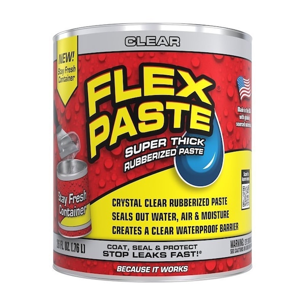 Flex Paste Rubberized Paste, Super-Thick, Clear, 26 oz PFSCLRR32 - main