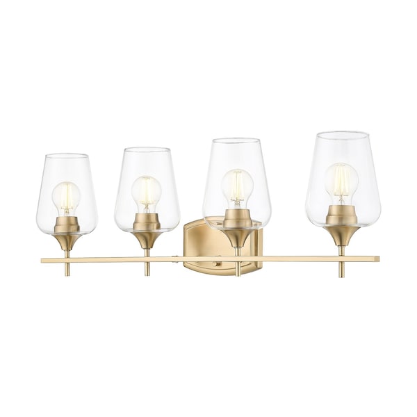 Z-Lite Joliet Burnished Brass 4 Light Vanity 473-4V-BBR - main
