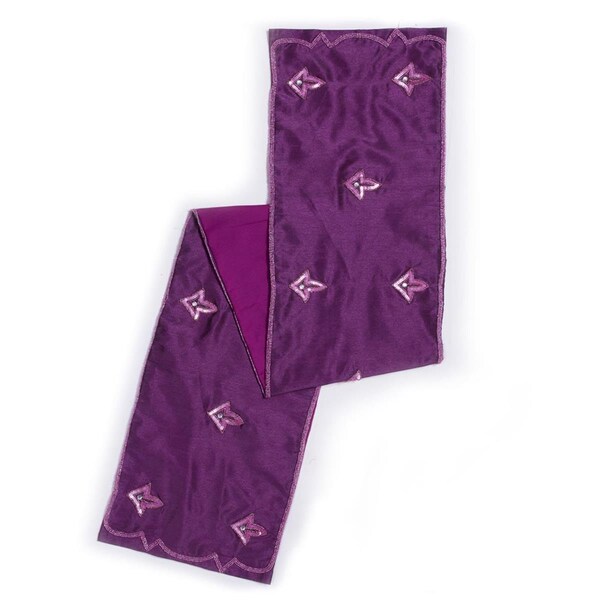 Vickerman 14 x 90 in. Romance Table Runner - Dark Purple QTX17284 - main