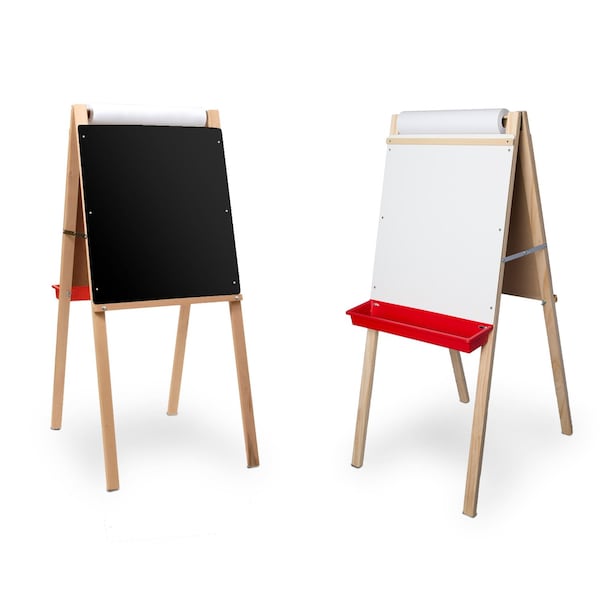 Flipside Child's Deluxe Double Easel - Black Chalk/White Markerboard 17437 - main