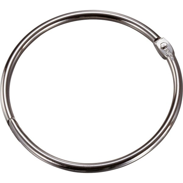 Officemate International Officemate Loose-Leaf Book Rings, 3" Diameter, Silver, 10/Box 99706 - main