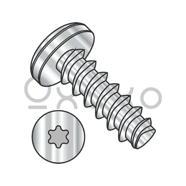 Oxoxo M3-1.5X12 Metric 6 Lobe Pan Plastite/Fix Alt 45 Degree F/T A2 Stain Steel Passivate & Wax, 4000PK 616428 - main