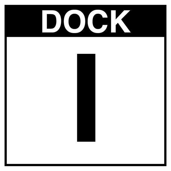 5S Supplies Loading Dock I Sign - ALM - 12in x 12in DOCKI-ALM-1212 - main