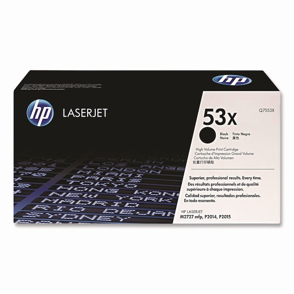 Hp High Yield Toner Cartridge, Black Q7553X - main