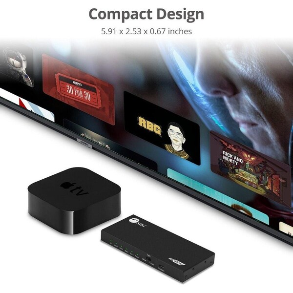 Siig 4-PORT HDMI SPLITTER, 18GBPS 4K 60HZ HDR, DISTRIBUTES 4K HDMI VIDEO/AUDIO SIGNAL CE-H26C11-S1 - main