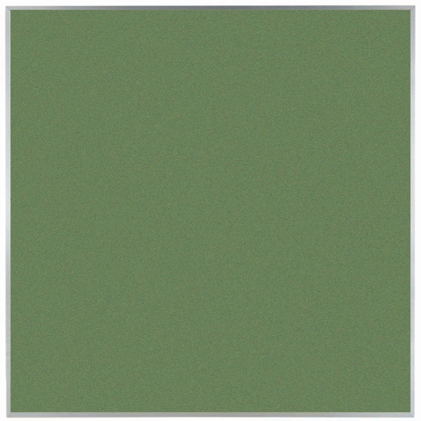 Aarco VIC Cork Bulletin Board w/ a Clear Satin Anodized Aluminum Frame, Baby Lettuce 48''Hx48''W DW4848213 - main